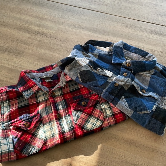 EDDIE BAUER Plaid Button Down Long Sleeve Shirts size XS 5/6 - Picture 14 of 14